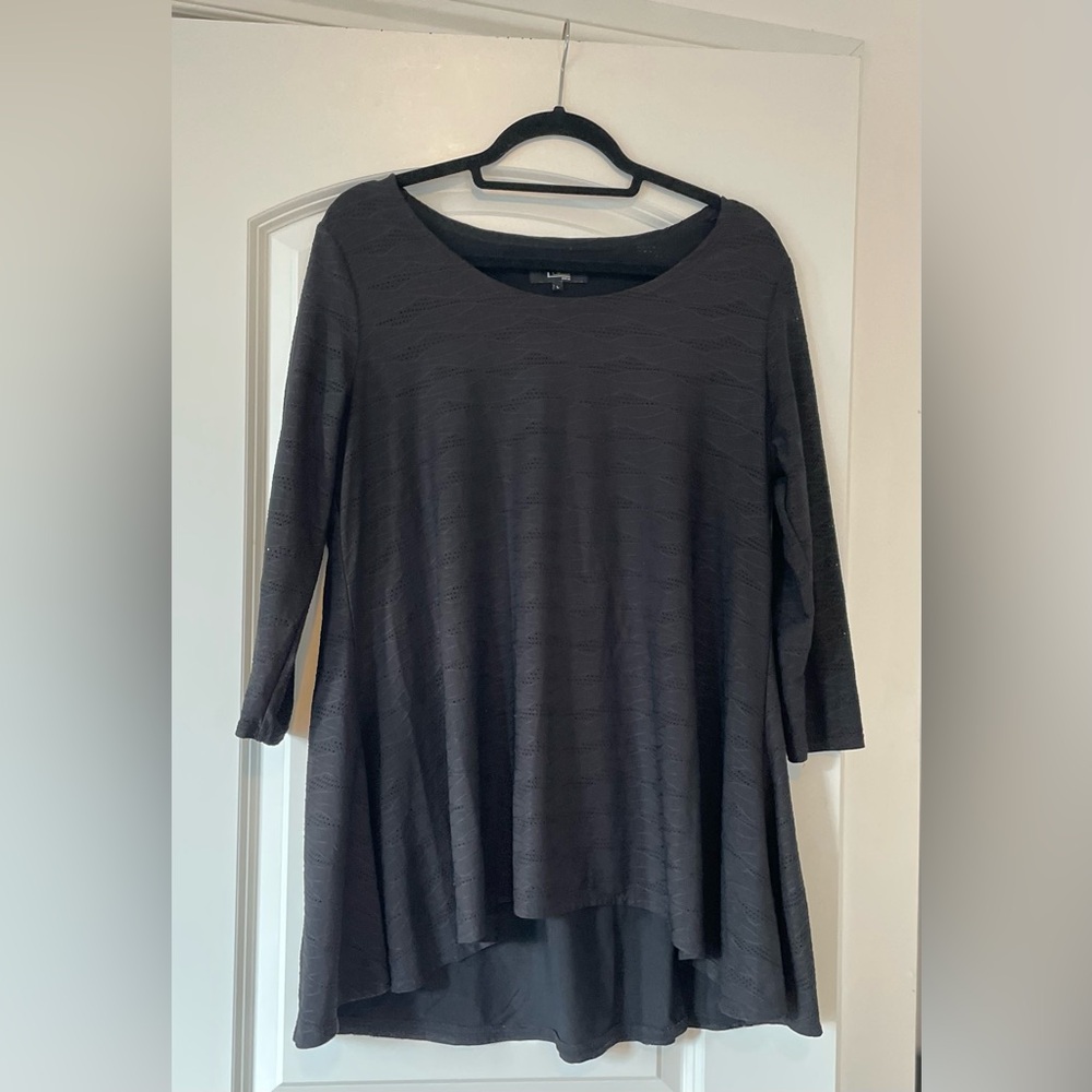 Lior L Black Long Sleeve Top